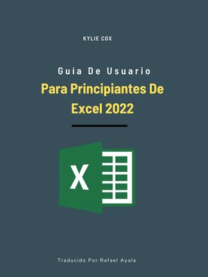 cover image of Guía de usuario para principiantes de Excel 2022